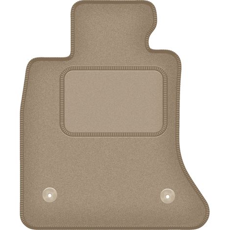 Alfombrilla de terciopelo para el conductor para: BMW Serie 5 F10FL sedán (2013-2017) beige
