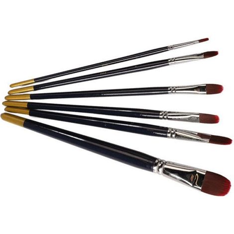 ensemble de pinceaux d'artiste 6 pièces ensemble de pinceaux de peinture acrylique pour débutants peinture en loisirs kit (1/4)