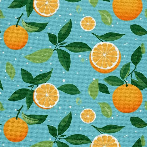 Tissu d'ameublement extérieur Oxford - Motif fruits  DX6389 (1/5)