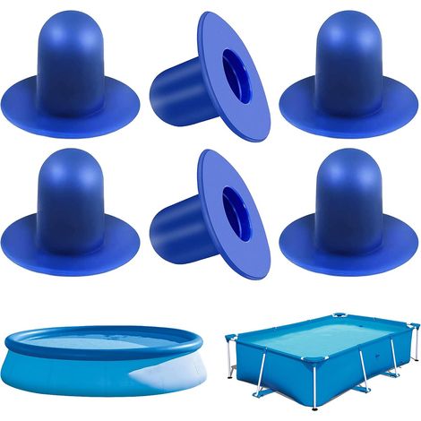 6 Pcs Plug Bouchon Piscine Filtre, Bouchons De Vidange De Piscine Bouchons De Rechange (1/5)