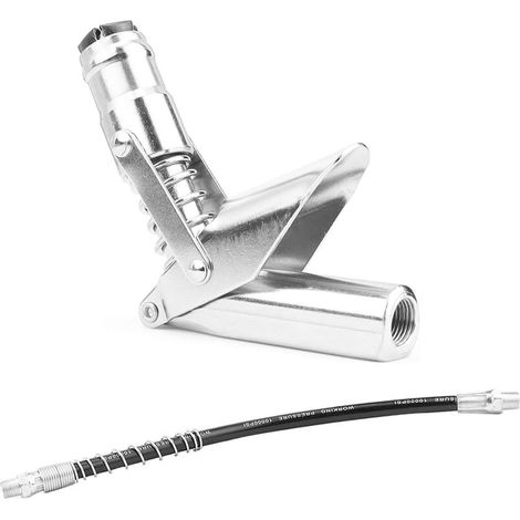 Mamelon d'injecteur, raccord de graisse à levier unique avec tuyau de 30 cm de rechange (1/5)