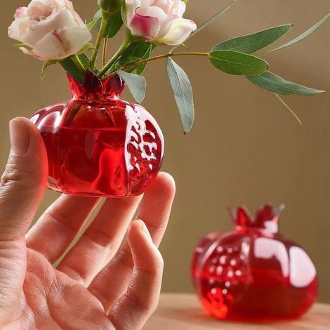 Vase en verre en forme de grenade pour la décoration de table (1/5)