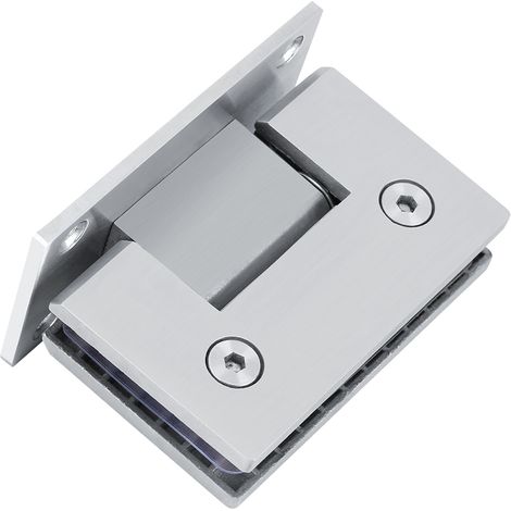 Rahmenloses Wandscharnier für Glasduschtüren, Wandmontage, 8-10 mm, Paar, Edelstahl (1/5)