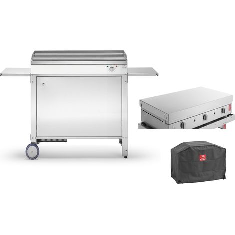 CHEF 80 ELEC Lisse + Chariot fermé+ Couvercle + Housse (1/5)