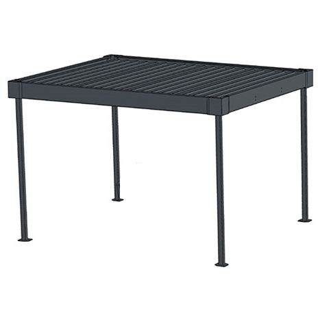 Pensilina per biciclette - Modulo di partenza - Struttura aperta + 2 cerchi sospesi - Lxhxp : 2690x2530x2470mm - CP/PM/SB/D