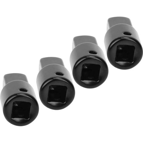 Lot de 4 adaptateurs douille en acier haute carbone, conversion cliquet 1/4 vers 3/8, outil de changement de taille pour clés à cliquet. (1/5)