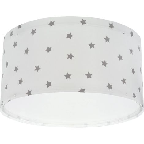 Plafonnier Etoiles Blanc, Lustre chambre Enfant, Lampe de Plafond enfant, E27 (1/5)