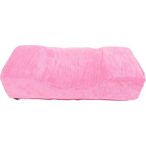 Oreiller Extension De Cils - Mousse A Memoire - Pour Pose De Cils - 47 X 20 X 12 Cm - Rose (1/5)