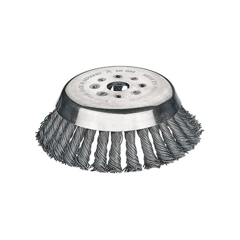 Tête Brosse Conique 36 Tresses Métallique Premium Pour Débroussailleuse De 1 Cv (0,7 Kw) à Max 2,5 Cv (1,8 Kw). Diamètre: 180 Mm