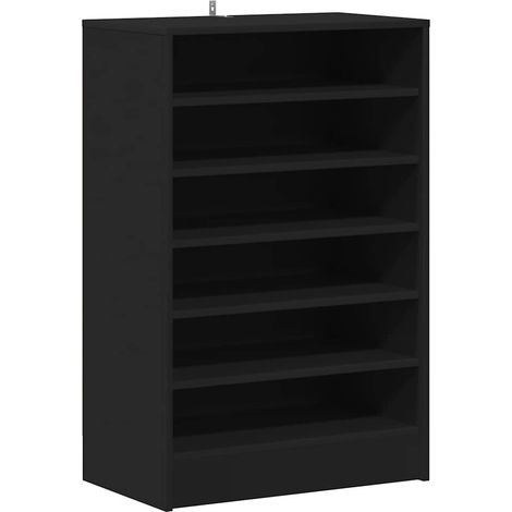 Maison Exclusive - Scarpiera Nera 60x35x92 cm in Truciolato (1/5)