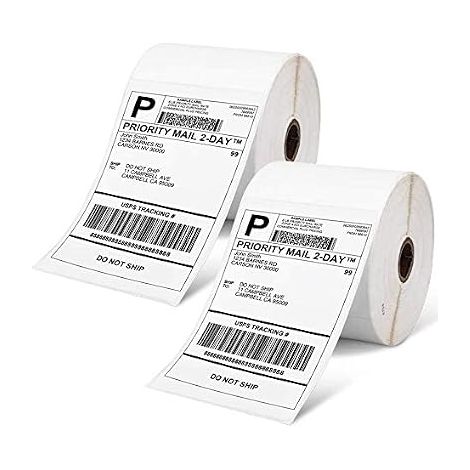 Direct Thermal Label 4" x 6", Shipping Label, Compatible with Desktop Thermal Printer, Compatible with All Courier Businesses (1000 Labels in Roll) (1/5)