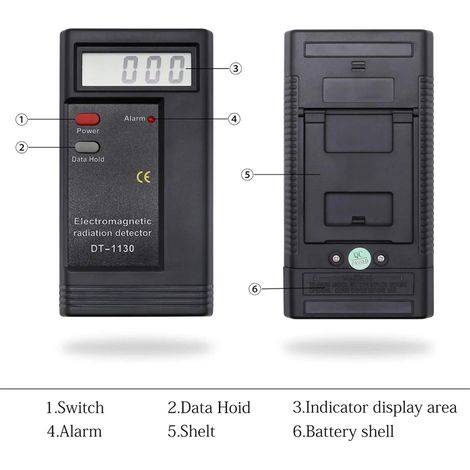 Tragbares Strahlungsmessgerät, Zweifrequenz-Gaußdetektor, elektromagnetisches Feldmessgerät (1/5)