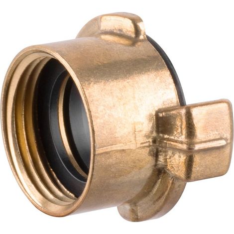 Adapter, Bajonett GF121, 1 1/4", Bajonettanschluss für Wasserhahn, Messing, Innengewinde, für Gartenschlauch
