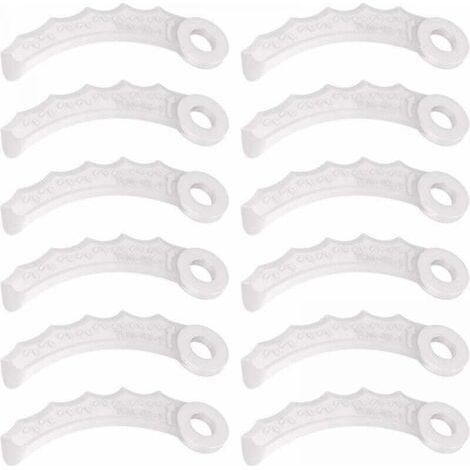 12Pcs Lame en Plastique Compatibilité pour Makita 198383-1 Und 198426-9,Makita DUR189RF Coupe Bordure,UR100DZ,DUR191LZX3,DUR181Z,DUR192LZ,DUR368AZ,DUR369AZ,DUR190UZX3