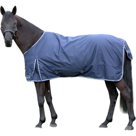 EQuest Outdoordecke Kingston für Pferde, navy - 100g/m² - 145 cm (1/4)
