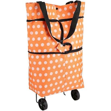 Chariot de courses, poussette pliable, roues en tissu Oxford (1/5)