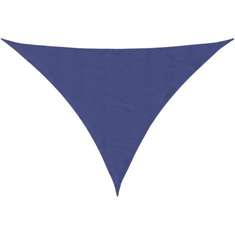 Vela Parasole Telo Ombra Parasole a Vela Oxford Triangolare 4x5x6,4 m Blu (1/4)