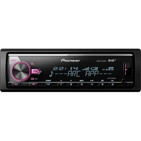 Pioneer MVH-X580DAB Autoradio DAB+ Tuner, Anschluss für Lenkradfernbedienung, Bluetooth®-Freispreche (1/3)
