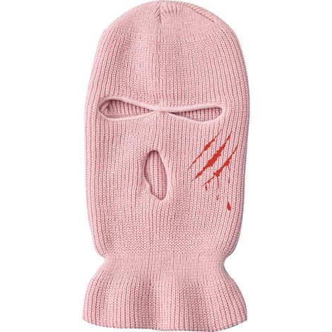 Cagoule 3 trous tricotée couvrant le visage, respirante et coupe-vent pour ski, cyclisme, course à pied - Hommes et femmes