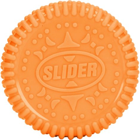 Jouet magnétique anti-stress en forme de biscuit orange, slider à bout des doigts pour apaiser l'anxiété. (1/5)