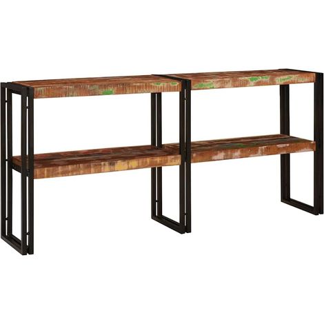 Maison Exclusive - Tavolo consolle Multicolore Legno Recuperato Massello