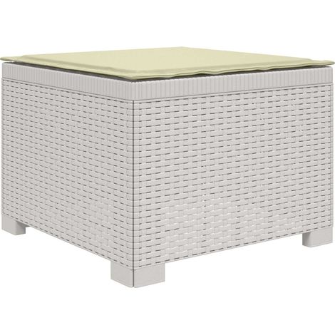 Maison Exclusive - 1-Sitzer Garten-Sofa mit Kissen Rattan-Look PP (1/5)