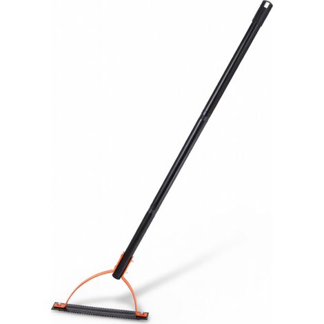 Faux a gazon manuelle lame dentee double manche 3 sections 120 cm (1/5)