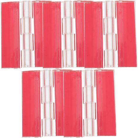 Healeved Lot de 5 charnières autocollantes transparentes en acrylique, pliables et fabriquées dans