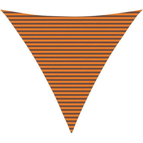 Toldo Vela de Sombra Naranja y Marrón 5 x 5 x 5 m vidaXL