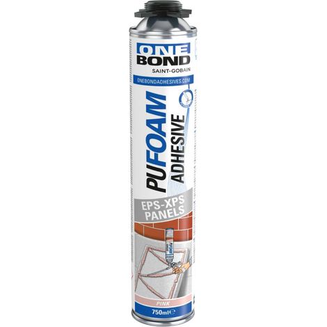 One bond adhesive gun 750ml schiuma adesiva per pistola adatta e incolla pannelli isolanti