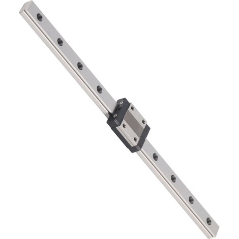 Rail de guidage linéaire en acier, palier coulissant, outil de déplacement 12 mm pour machine CNC MGN12250 mm