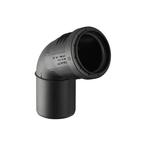 Geberit Silent-PP Curva, DN 40, dø 40 mm, 390.123.14.1