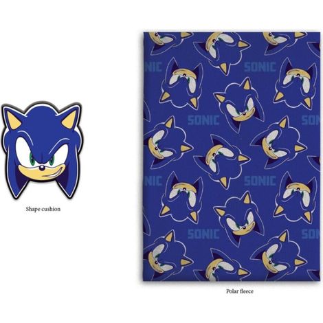 Set Plaid + Coussin - Sonic - 100x140 cm (1/2)