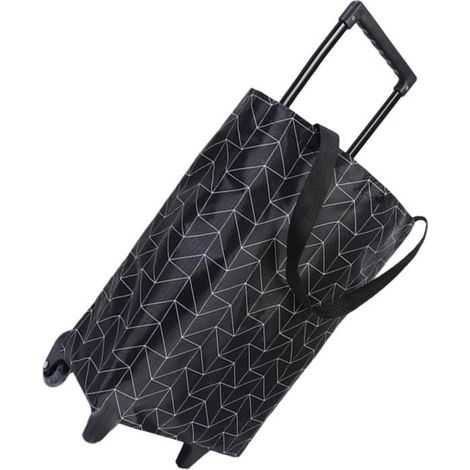 Chariot De Courses Pliable Imperméable D'Épicerie À Roulettes Réutilisable Panier De Courses Pour Escaliers Camping Et Cours[CA12] (1/5)
