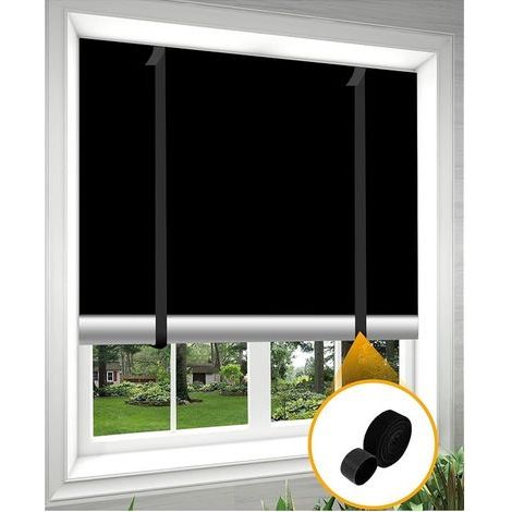 Store Occultant sans PerçAge 240x145cm avec Ventouse 12, 16 Scratch Autocollant Double Face, 3m Scratch Autocollant Double Face, Serres Cables Ruban De Fixation (1/5)