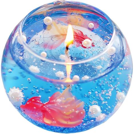 Mini bougie sur thème aquarium à Bulles de Fragrance Thème Bougie Parfumée à Longue Durée de Combustion Pour femme relaxation maison chambre anniversaire fêtes et vacances (1/5)
