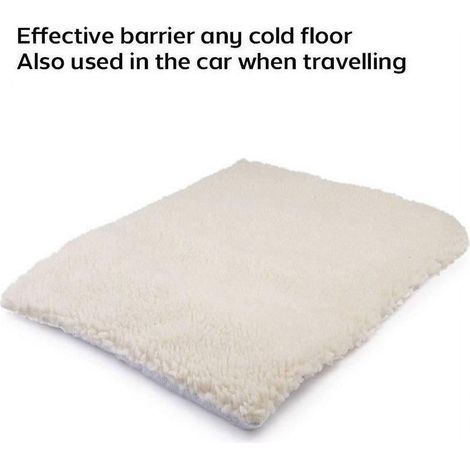 Tapis Chauffant Pour Animaux - 60 x 45 cm - Matériau Polyester Et Feuille D'aluminium - Résistant À L'eau Et Aux Morsures - Pour Chiens - 1 Pièce (1/5)