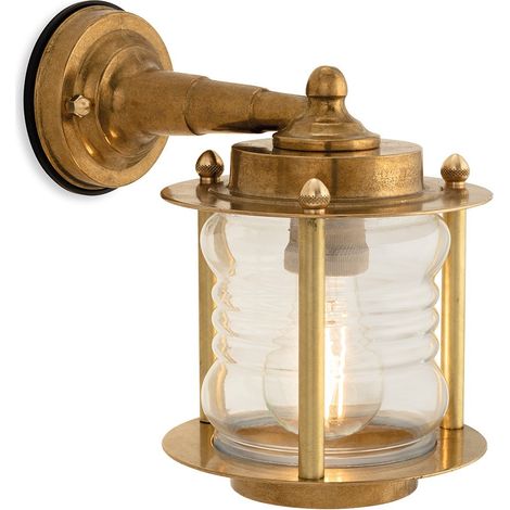Firstlight Nautic Applique Murale Laiton avec Verre Clair IP23