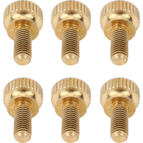50 Vis à oreilles plates en cuivre pur, tête moletée antidérapante pour assemblage industriel (M5 x 12mm) - Lot de 50 (1/5)