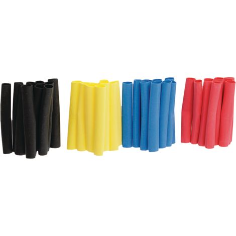 Schrumpfschlauch-Set, L=40 mm, Schrumpfung 4,8–2,4 mm, Schrumpfverhältnis 2:1, 40 Stück