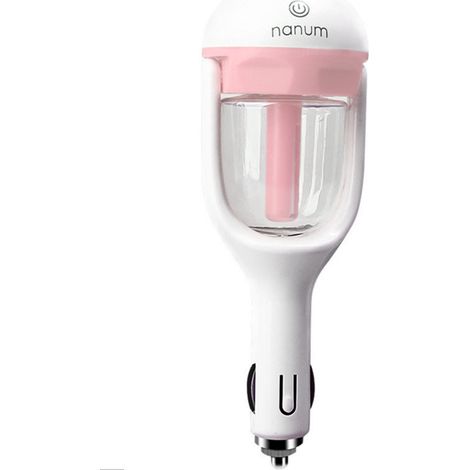 1pc voiture diffuseur d'arôme humidificateur rose - Mini diffuseur d'arôme portable humidificateur diffuseur d'air purificateur désodorisant pièces automobiles