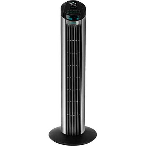 Cecotec – Ventilateur colonne oscillant 50W – 3 vitesses – Moteur en cuivre – Hauteur 76 cm – Oscillation automatique – Minuterie programmable 7,5h
