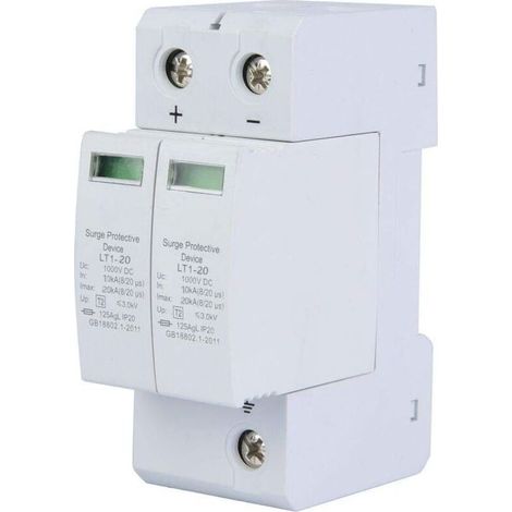 Parafoudre Solaire, Parafoudre Panneau Solaire, Parafoudre Photovoltaique, 2P 40KA Foudre Ménage Dispositif Protection Montée Subite (1/4)