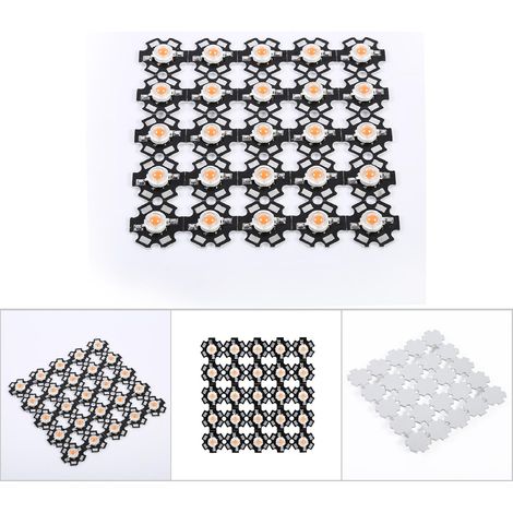 Professionelle 3W Vollspektrum 380-840nm LED-Pflanzenlampe für optimales Pflanzenwachstum mit 20mm Leiterplatte (25er-Packung) (1/4)