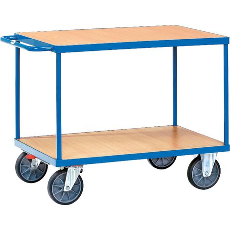 Chariot à plateaux lourds fetra® 2402 surface de chargement 1000x700mm (1/2)