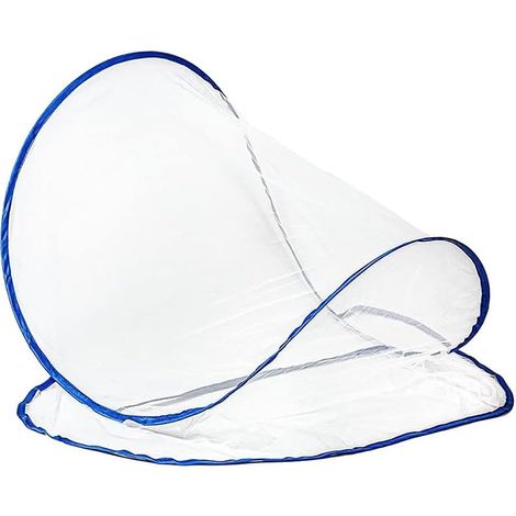 Mini Moustiquaire Pliable pour Tête UltraléGère Moustiquaire Tente pour Literie Camping Voyage Terrasse, Sac de Couchage Moustiquaire Tête Mini Moustiquaire Pliante 48 G (S)