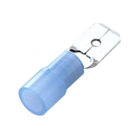 Cosse faston RS PRO, 1.5 2.5 mm², 16 14 AWG, Isolé, Bleu
