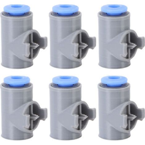 3D printer accessories: PETG feed tube connector (6 pieces) compatible with A1/A1 Mini: Pneumatic fitting adapter to ensure fluid filament supply (1/5)