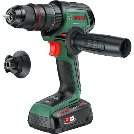 Bosch Akku-Schlagbohrschrauber AdvancedImpact 18V-80 QuickSnap (zum Schlagbohren und Schrauben, 18V System, bürstenloser Motor, 82 Nm, 13-mm-Metallbohrfutter, Akku und Ladegerät) (1/2)