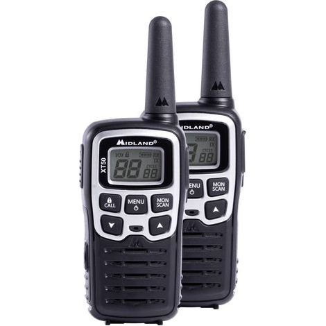 Midland XT50 radio bidirectionnelle 24 canaux 446.00625 - 446.0937 MHz Noir, Gris (1/5)
